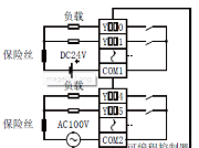 三菱FX 3U PLC输出接线